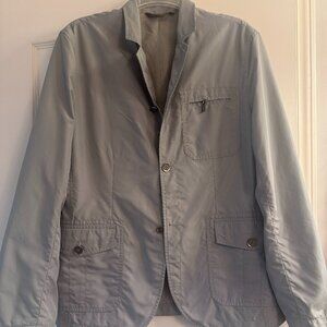 Perry Ellis Men’s 40S Gray Nylon Blend Travel Blazer Short Jacket